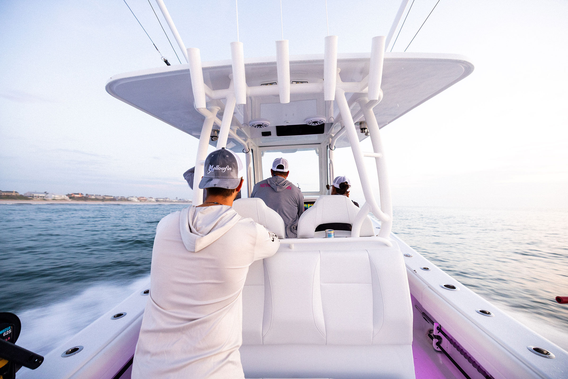 Fisherman on a Yellowfin 36 Offshore Center Console