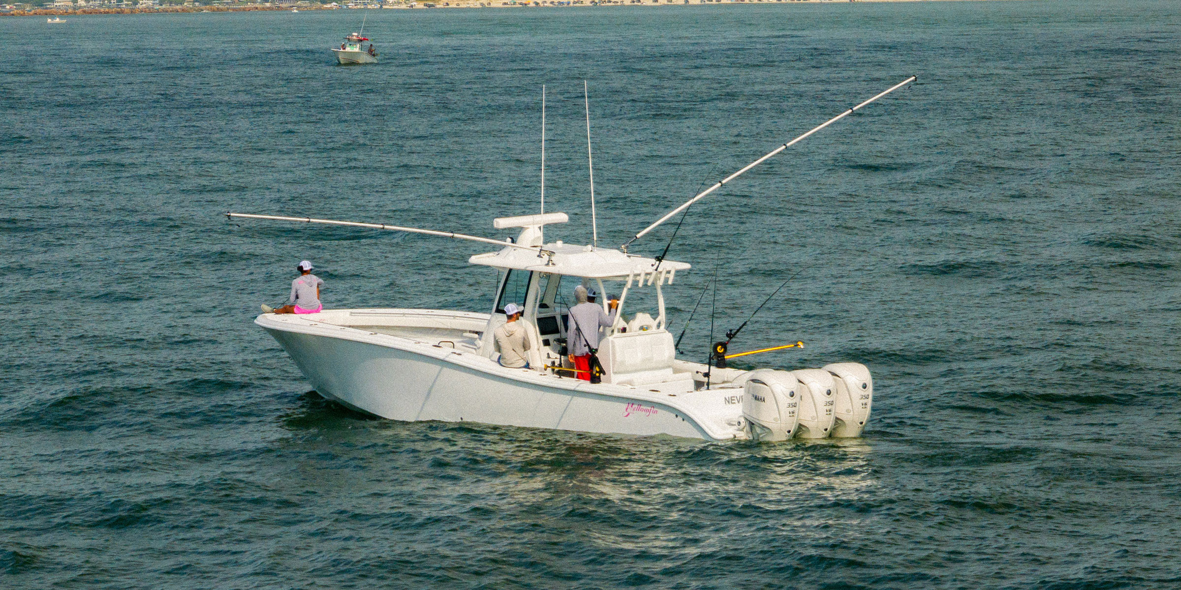Fisherman on a Yellowfin 36 Offshore Center Console