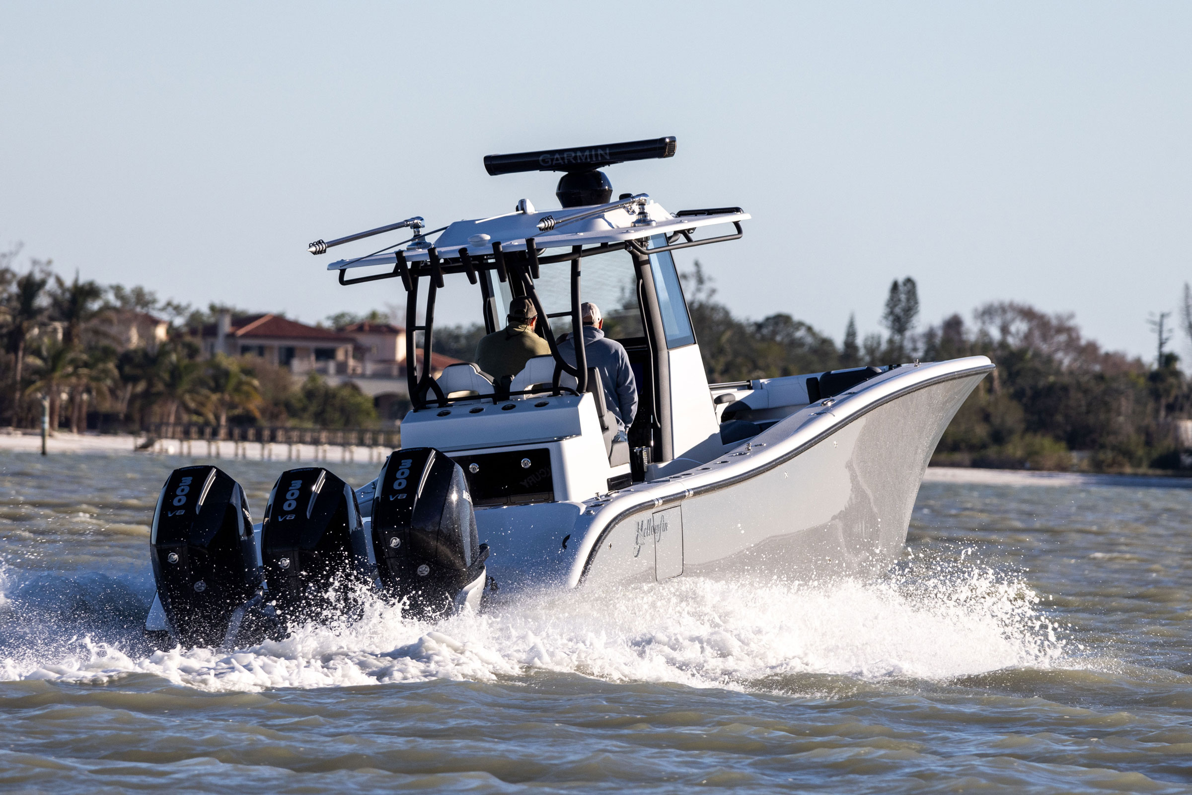 Fisherman on a Yellowfin 36 Offshore Center Console