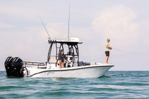 Fishing on the Yellowfin 26 Hybrid Center Console Fishing Boat