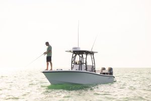 Fishing on the Yellowfin 26 Hybrid Center Console Fishing Boat