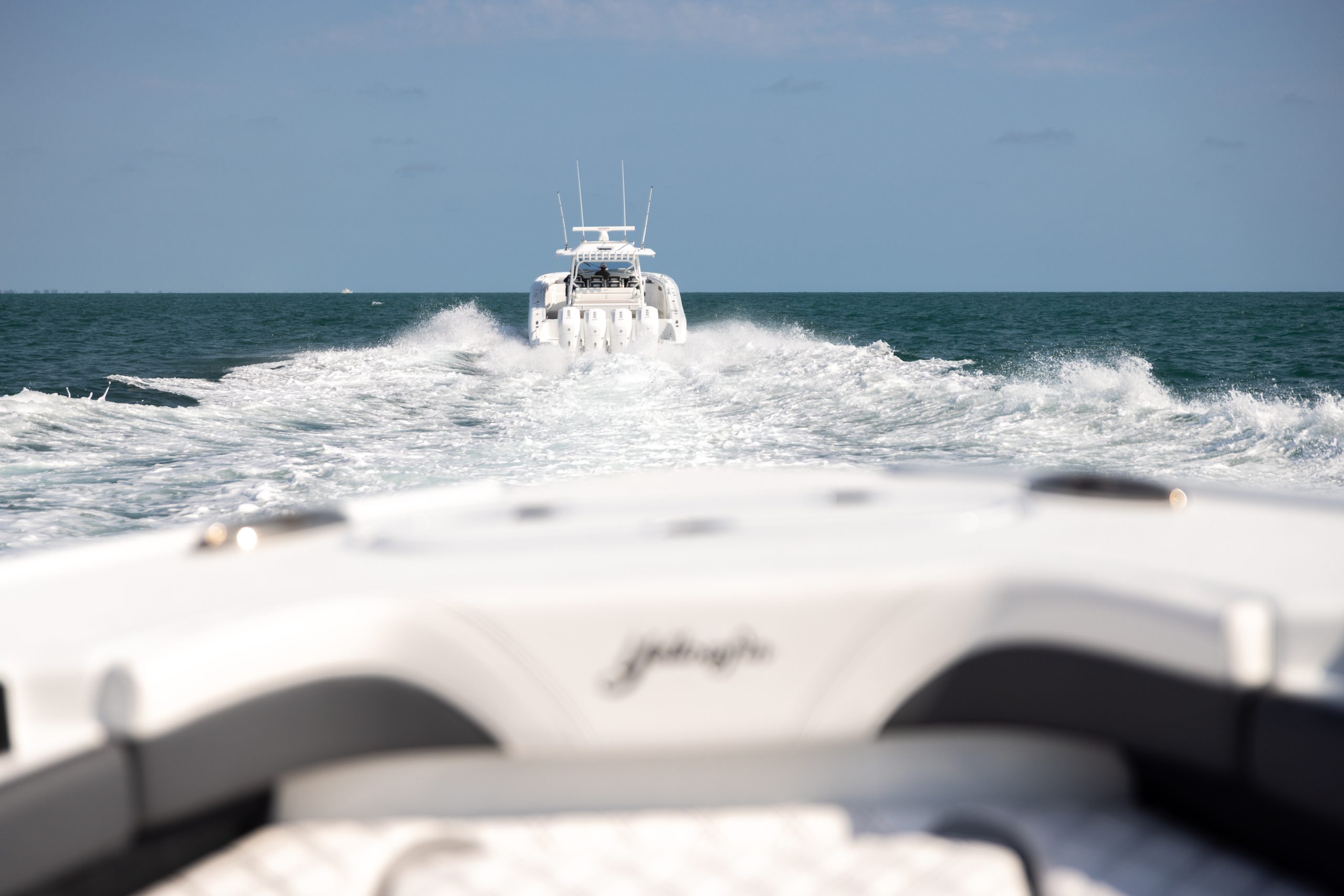 54 Offshore motors and bow