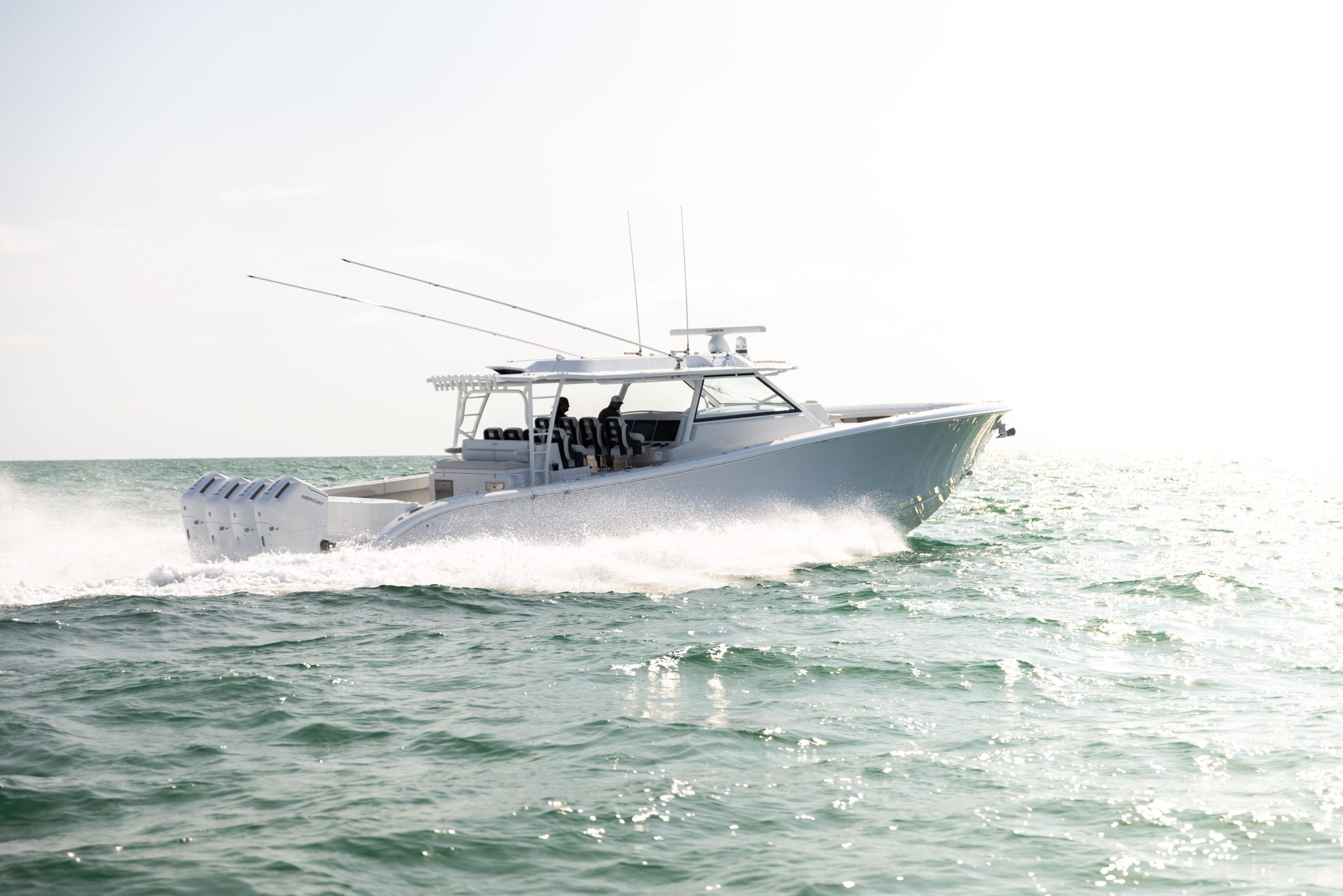 54 offshore running through water