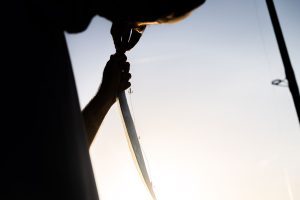 Putting bait on hook