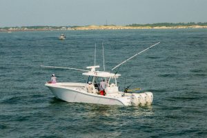 Connie Arias fishing on 36 offshore