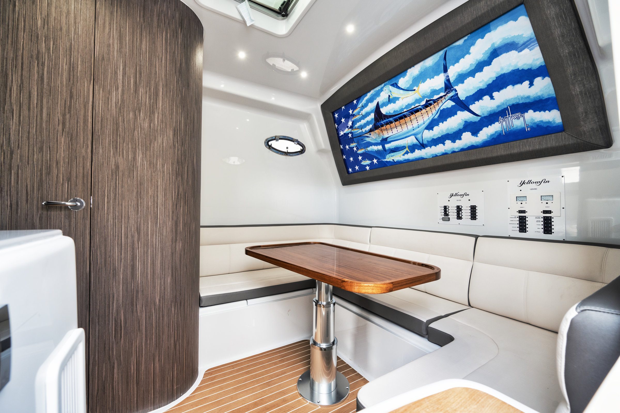 Interior Cabin of the Yellowfin 54 Luxury Offshore Center Console Boat